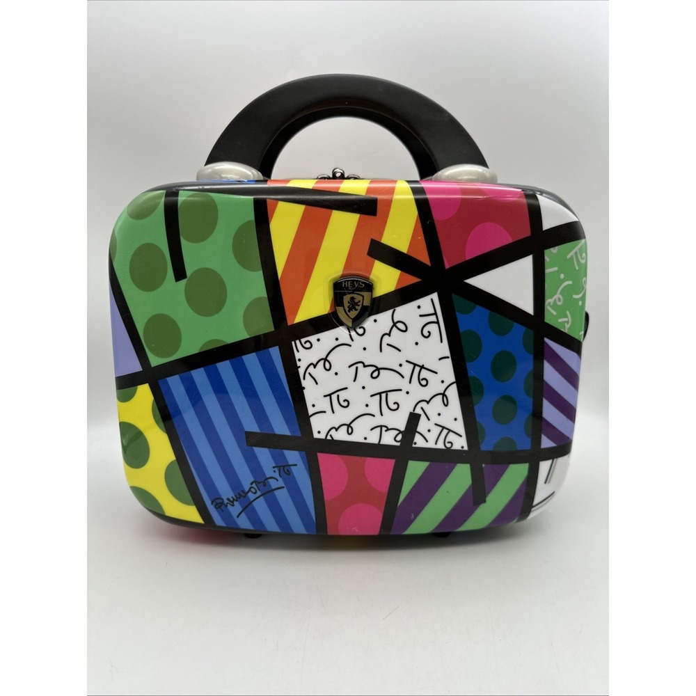 Britto Hard Landscape Makeup Case 12" Heys USA Travel Train Modern